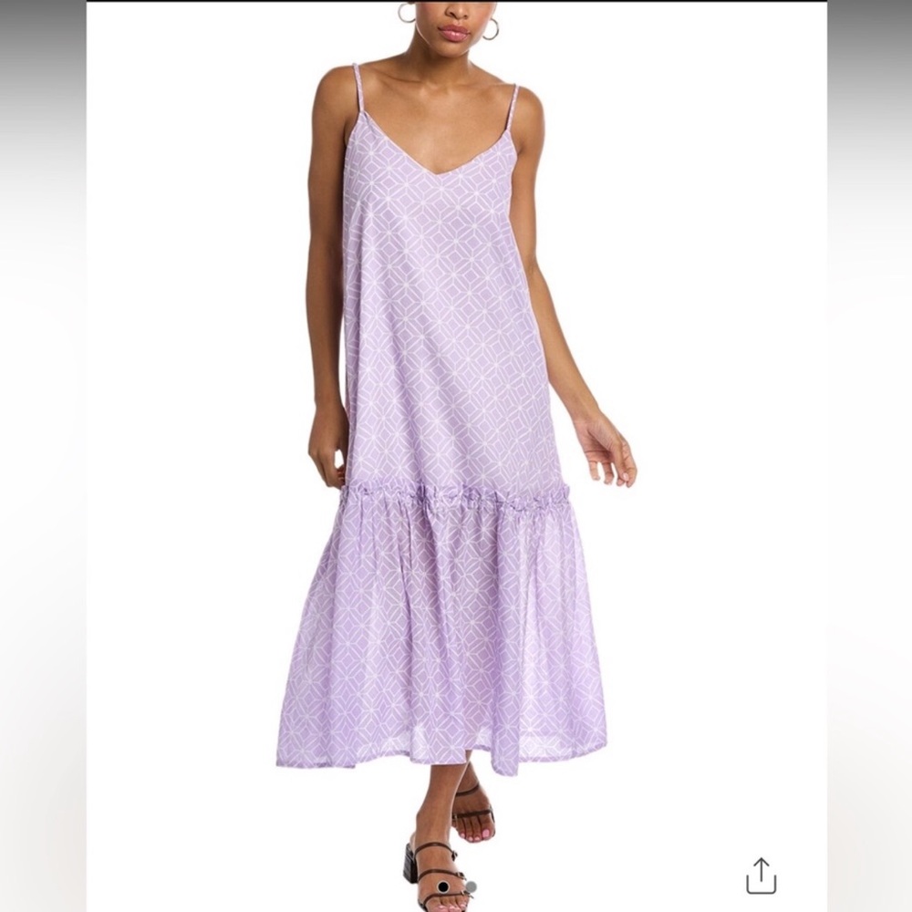 Designer Soft Lilac Cotton Jules Dress,
$398 Value
$98. $298